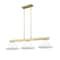Z-Lite Cobalt Billiard, 3-Light, 14.25 In.W x 49.5 In.L x 10.5 In.H, Modern Gold/Matte Opal 152MGLD-AMO13 - alternate 7